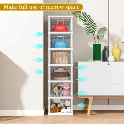 Çok Amaçlı 6 Katlı Katlanır Ayakkabılık ve Dolap