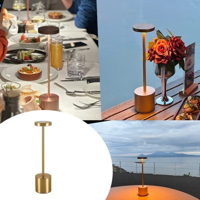 Atmosferik Lüks Dekoratif Şarjlı Masa Lambası