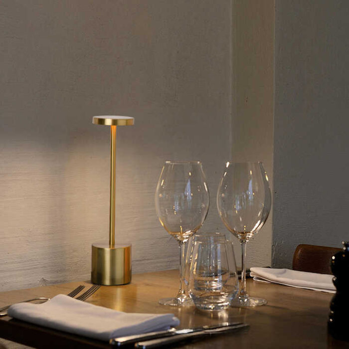 Atmosferik Lüks Dekoratif Şarjlı Masa Lambası