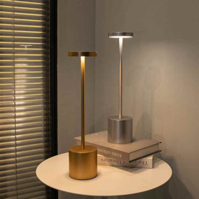 Atmosferik Lüks Dekoratif Şarjlı Masa Lambası