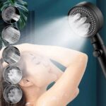 Siyah Duş Başlığı Seti