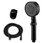 Siyah Duş Başlığı Seti