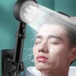 Siyah Duş Başlığı Seti