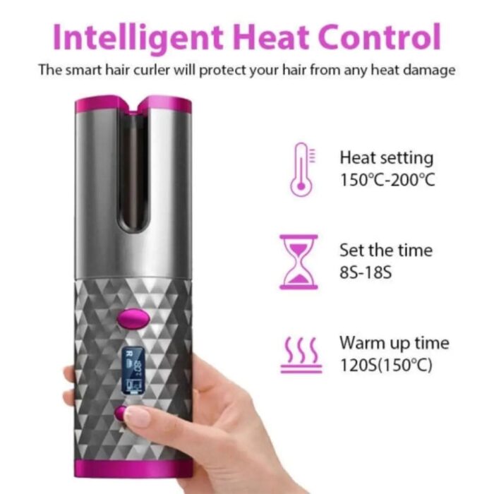 Kablosuz Şarj Edilebilir Otomatik Bukle Makinesi