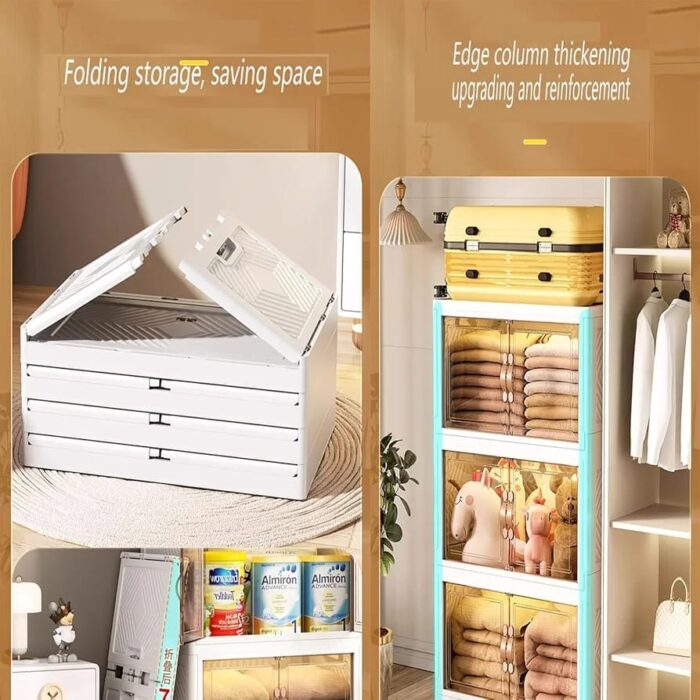 Çok Amaçlı 4 Katlı Tekerlekli Dolap