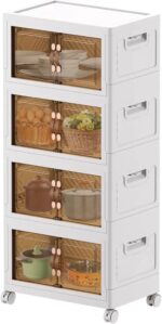 Çok Amaçlı 4 Katlı Tekerlekli Dolap