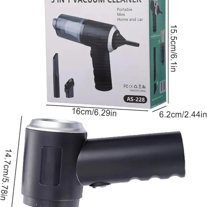 3 in 1 Şarjlı Mini Süpürge Makinesi - Görsel 6