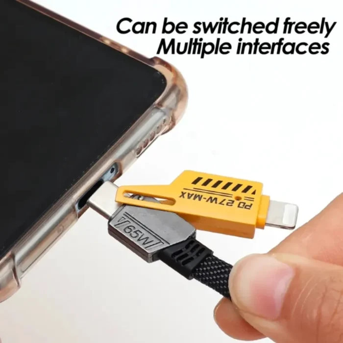 4'ü 1 Arada Yüksek Hızlı Şarj Kablosu - Görsel 4