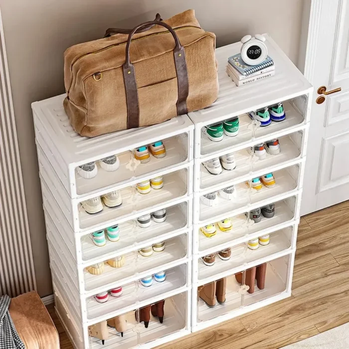 2'li 6 Katlı Katlanır Ayakkabılık Dolap - Görsel 8