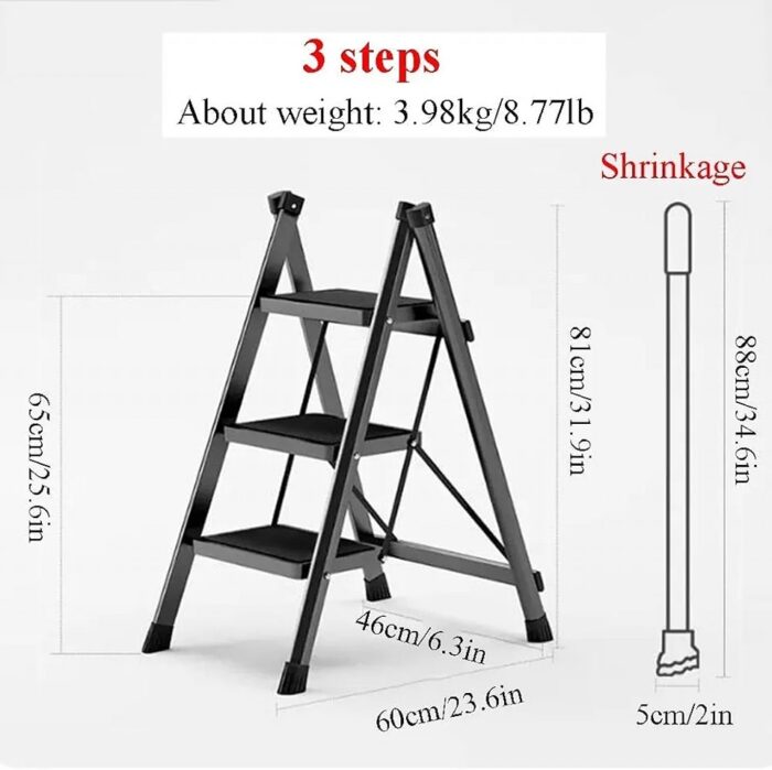 3 BASAMAKLI METAL MERDİVEN - Görsel 6