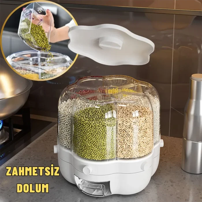 6 BÖLMELİ DÖNDÜRÜLEBİLİR BAKLİYATLIK - Görsel 3