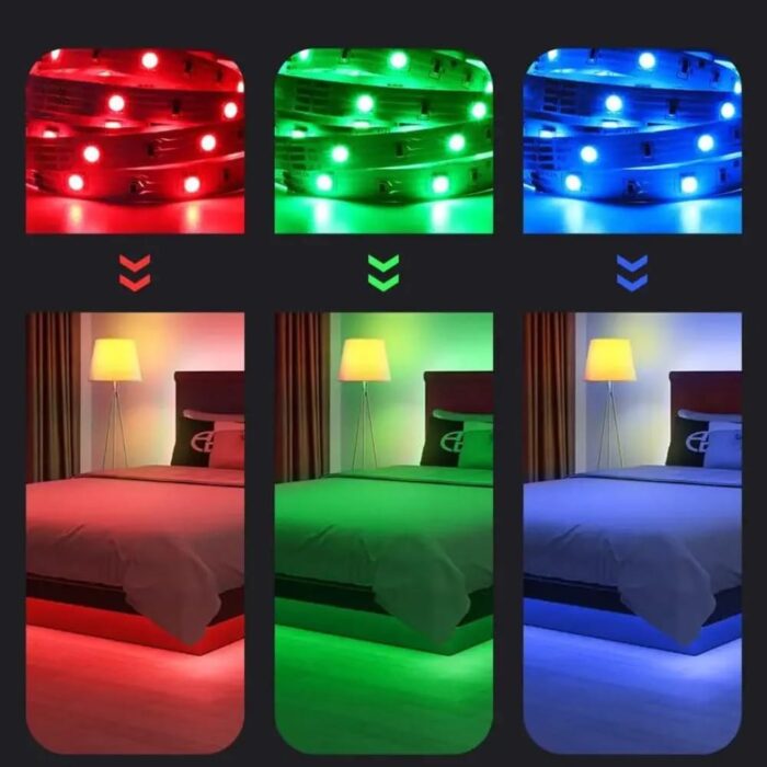 RGB USB ŞERİT LED 5 METRE - Görsel 3