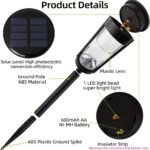 Güneş Enerjili Kum Saati Bahçe Lambası - 15LM IP65 - Görsel 3