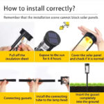 Güneş Enerjili Kum Saati Bahçe Lambası - 15LM IP65 - Görsel 5