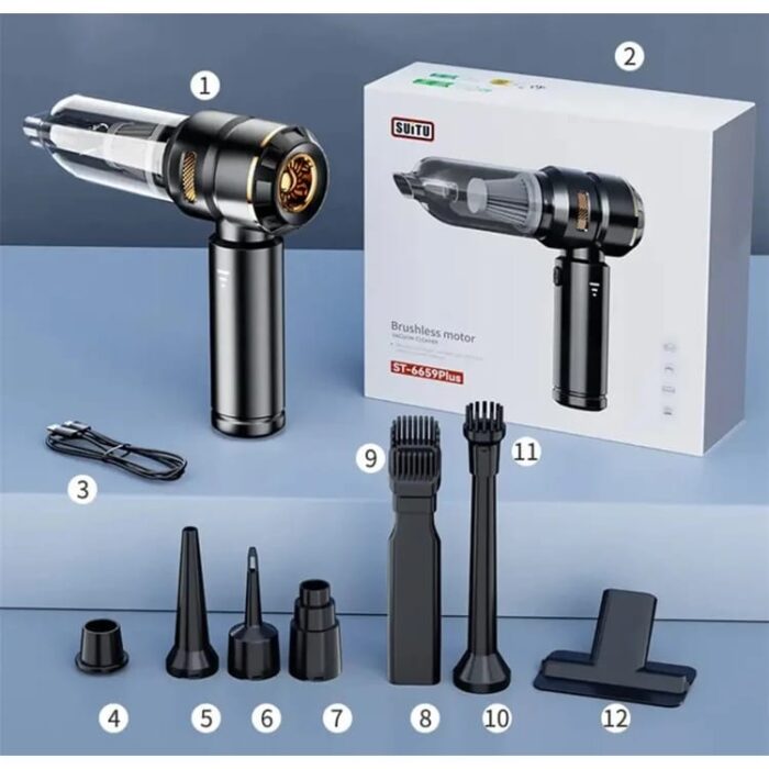 ULTRA GÜÇLÜ ÇOK AMAÇLI ŞARJLI SÜPÜRGE MAKİNESİ - Görsel 2