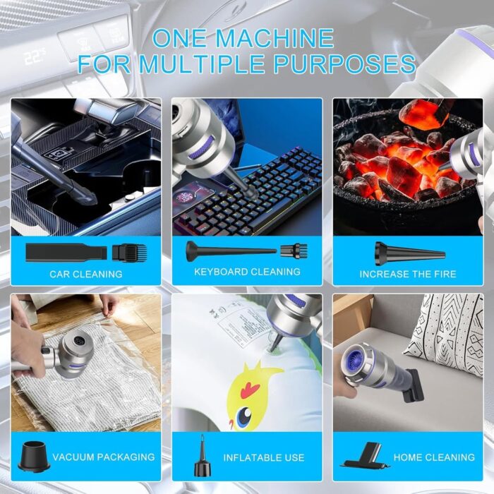 ULTRA GÜÇLÜ ÇOK AMAÇLI ŞARJLI SÜPÜRGE MAKİNESİ - Görsel 9