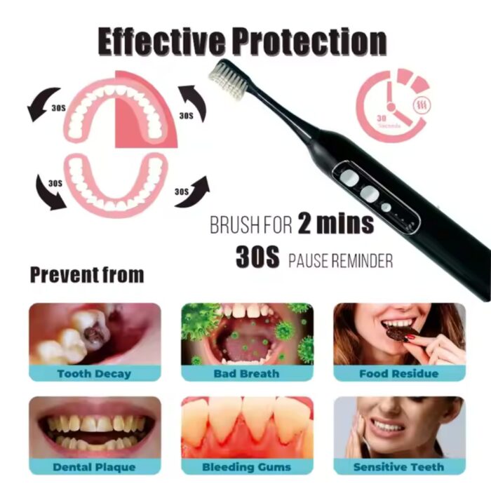 3IN1 Ultrasonik Elektrikli Diş Fırçası Ağız Duşu ve Diş Temizleyici Seti