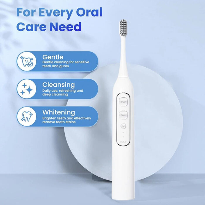 3IN1 Ultrasonik Elektrikli Diş Fırçası Ağız Duşu ve Diş Temizleyici Seti
