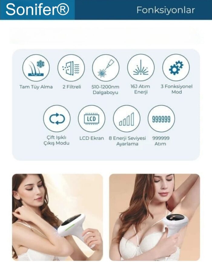 SONİFER SF-9708 IPL Buz Lazer Epilasyon