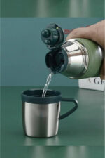 680ml Paslanmaz Çelik Termos Bardak Seti