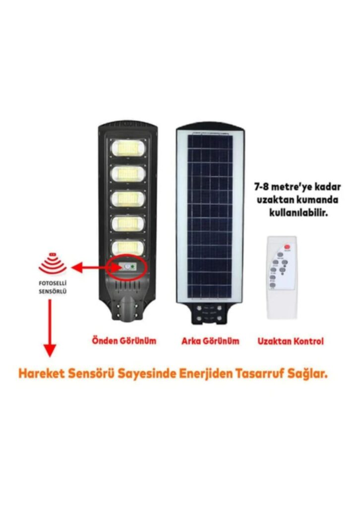 400W Kumandalı Solar LED Sokak Armatürü