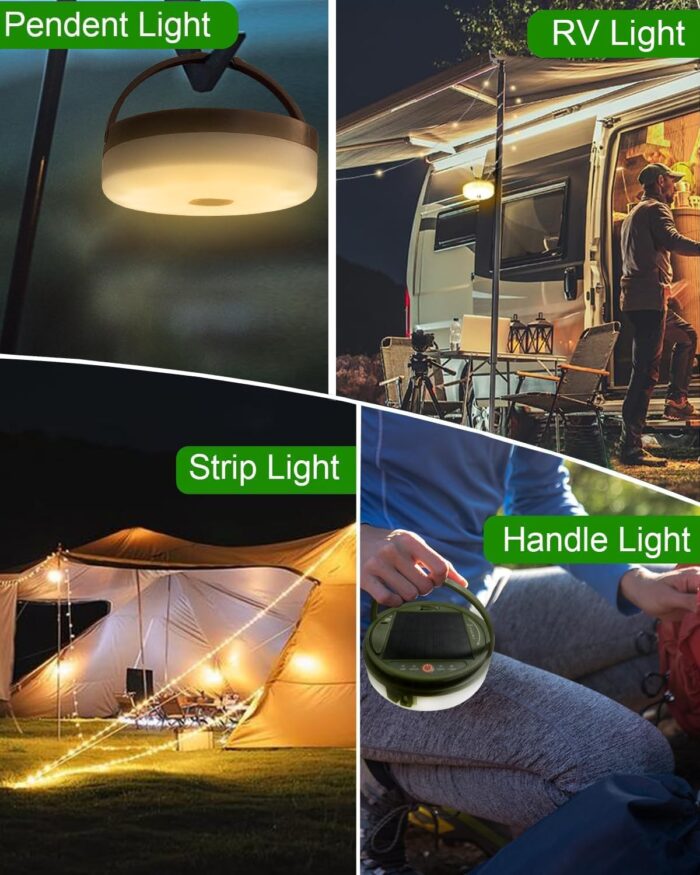 Solar Kamp Işık Zinciri