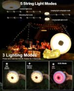 Solar Kamp Işık Zinciri