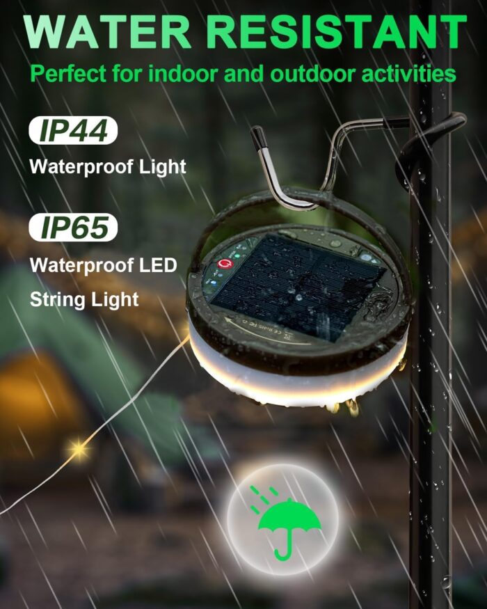 Solar Kamp Işık Zinciri