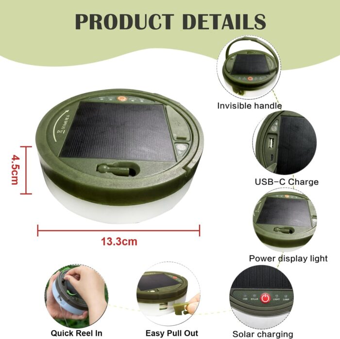 Solar Kamp Işık Zinciri