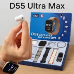 D55 Ultra Max Akıllı Saat - Çoklu Kordon, Kablosuz Şarj, Bluetooth - Görsel 3
