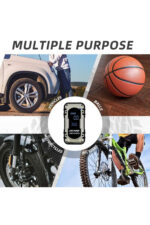 Taşınabilir Akü Takviye Cihazı 4’ü 1 Arada Lastik Şişirme Kompresörü Powerbank ve LED Işıklı Araç Acil Seti - Görsel 2