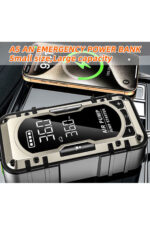 Taşınabilir Akü Takviye Cihazı 4’ü 1 Arada Lastik Şişirme Kompresörü Powerbank ve LED Işıklı Araç Acil Seti - Görsel 3