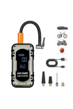 Taşınabilir Akü Takviye Cihazı 4’ü 1 Arada Lastik Şişirme Kompresörü Powerbank ve LED Işıklı Araç Acil Seti - Görsel 6