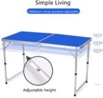 Katlanabilir Kamp Masası Ayarlanabilir Yükseklik Alüminyum Masa - Görsel 4