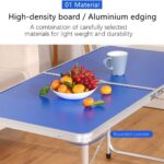 Katlanabilir Kamp Masası Ayarlanabilir Yükseklik Alüminyum Masa - Görsel 5