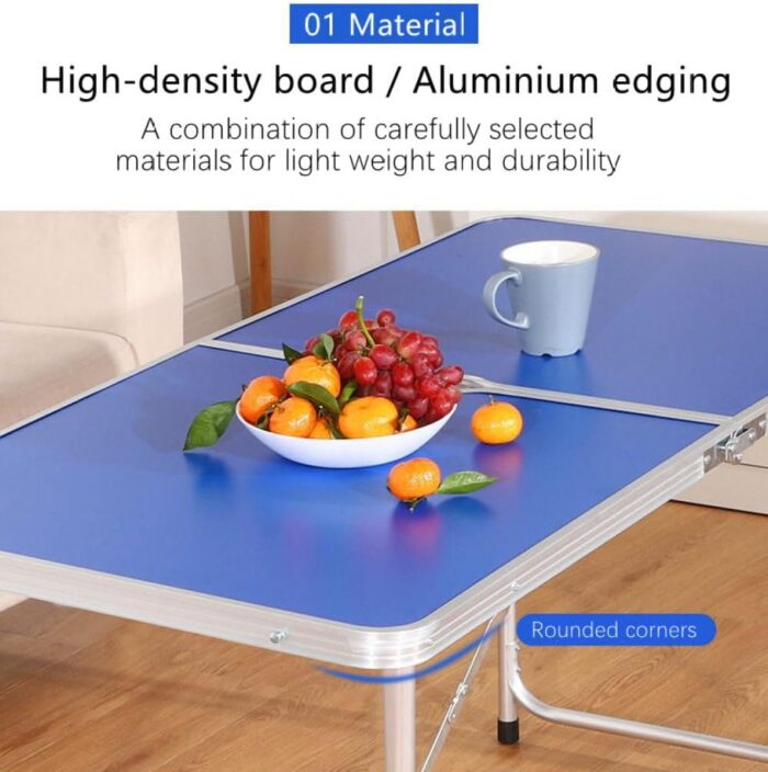 Katlanabilir Kamp Masası Ayarlanabilir Yükseklik Alüminyum Masa - Görsel 5