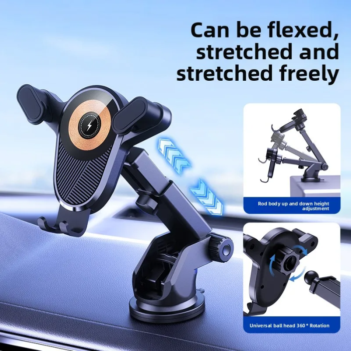 XK106 kablosuz şarj standı 15W Hızlı Şarj Telefon Tutucu - Görsel 2