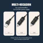 USB Mini Araç Fanı Taşınabilir Masaüstü Vantilatör Oto İçi Soğutucu Fan - Görsel 6