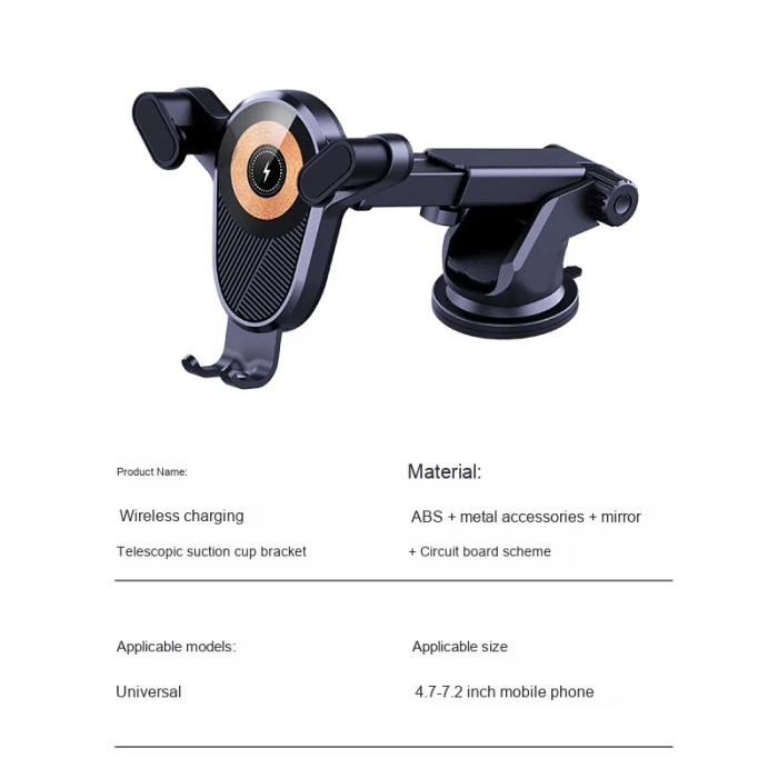 XK106 kablosuz şarj standı 15W Hızlı Şarj Telefon Tutucu - Görsel 3