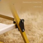 Katlanabilir Kamp Sandalyesi Taşınabilir Piknik Bahçe Plaj Sandalyesi Ahşap Kol Dayamalı Moon Chair - Görsel 5