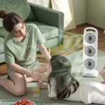 3 Fanlı Masaüstü Vantilatör Taşınabilir Kule Tipi USB Fan 3 Kademeli - Görsel 3