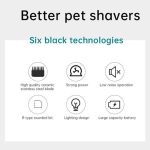 VGR V-208 Evcil Hayvan Tıraş Makinesi Şarjlı Kablosuz Kedi Köpek Traş Makinesi (Mavi) - Görsel 2