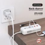 66W USB Şarj İstasyonu 4 Port Hızlı Şarj Cihazı Type-C Kablolu - Görsel 4