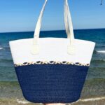 Hasır Kadın Plaj Çantası Elit Tasarım Büyük Boy Yazlık Omuz Çantası - Görsel 6