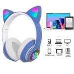 Kedi Kulak Bluetooth Kulaklık RGB Işıklı Kablosuz Headset STN-28 - Görsel 6