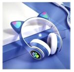 Kedi Kulak Bluetooth Kulaklık RGB Işıklı Kablosuz Headset STN-28 - Görsel 2