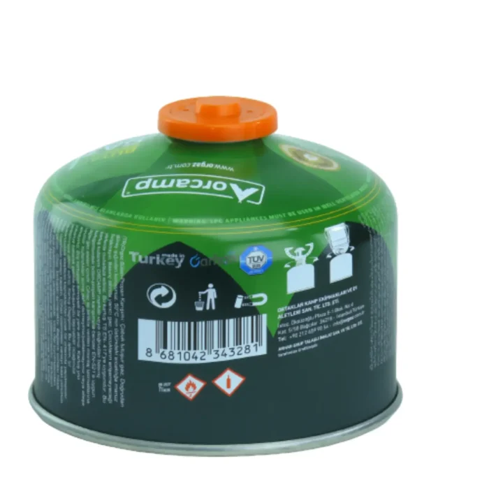 Orcamp Gaz Kartuşu 230 Gr KTS-230 Vidalı EN417 Kamp Ocağı Tüpü - Görsel 2