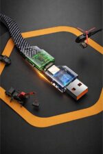 2’si 1 Arada Type-C ve Lightning Hızlı Şarj Kablosu 65W Data Kablo - Görsel 6