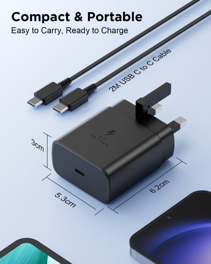 45W Type-C Süper Hızlı Şarj Adaptörü ve Type-C Kablo Seti - Görsel 5