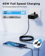 45W Type-C Süper Hızlı Şarj Adaptörü ve Type-C Kablo Seti - Görsel 9